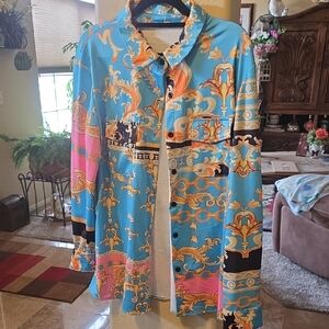 Amazon Multicolor Baroque Print Shirt